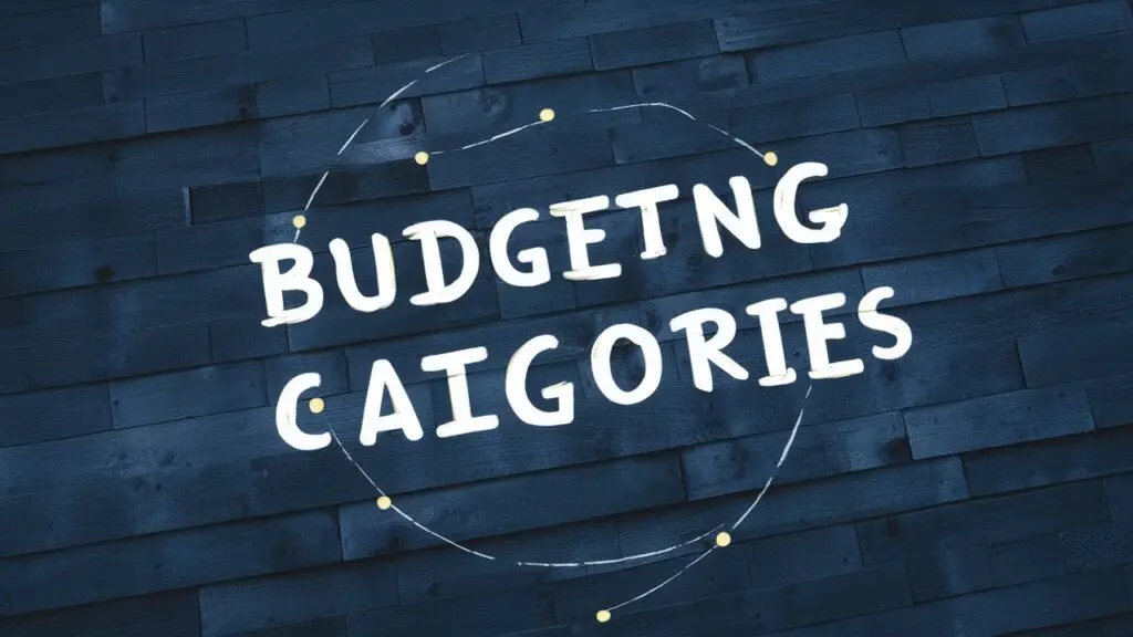 Budgeting categories chart illustrating financial stability